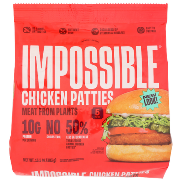 Impossible Chicken Patties Made From Plants