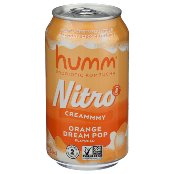 Humm Kombucha Orange Dream Pop Nitro Creammmy Kombucha