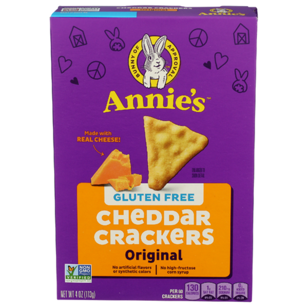 Annie's Homegrown Gluten Free Original Cheddar Crackers