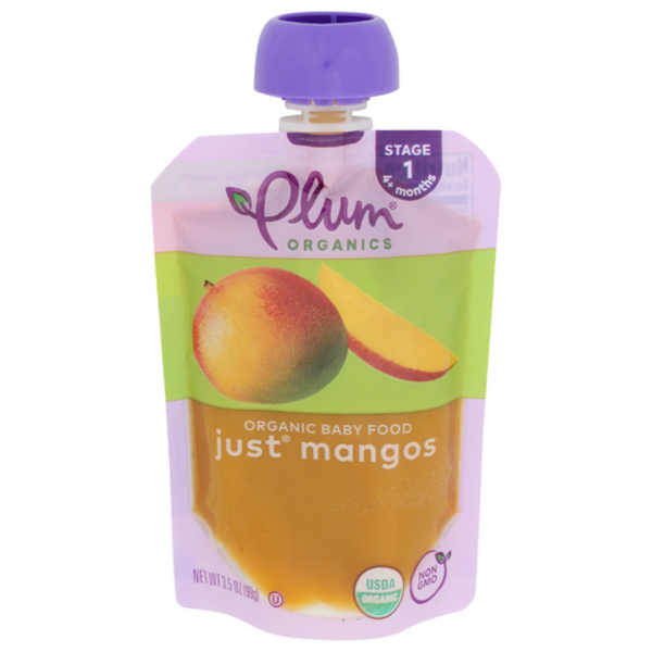 Plum Organics Just Mango Stage 1 Baby Food Pouch