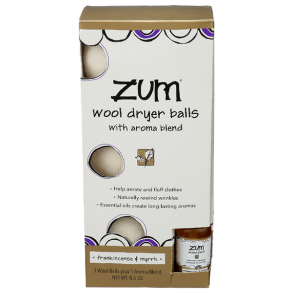 Zum Clean Frankincense & Myrrh Wool Dryer Balls