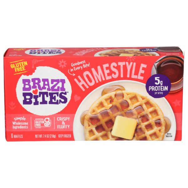 Brazi Bites Homestyle Waffles 6 Pack