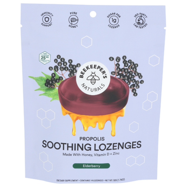 Beekeepers B. Soothed Elderberry Lozenges