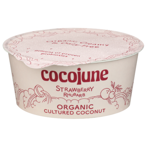 Cocojune Organic Strawberry Rhubarb Cultured Coconut Yogurt