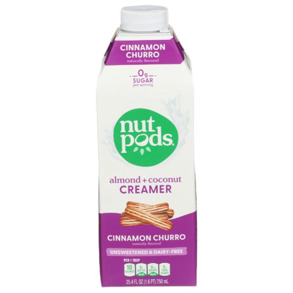 Nutpods Cinnamon Churro Almond + Coconut Unsweetened & Dairy-Free Creamer