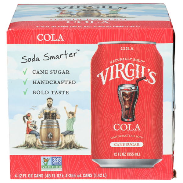 Virgil's Handcrafted Cola Soda 4 Pack