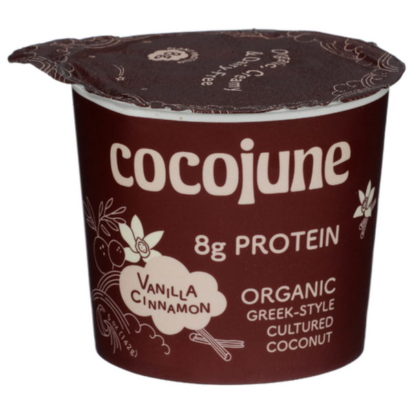 Cocojune Organic Vanilla Cinnamon Greek-Style Cultured Coconut Yogurt