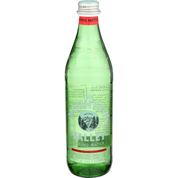The Mountain Valley Natural Spring Water Glass Bottle