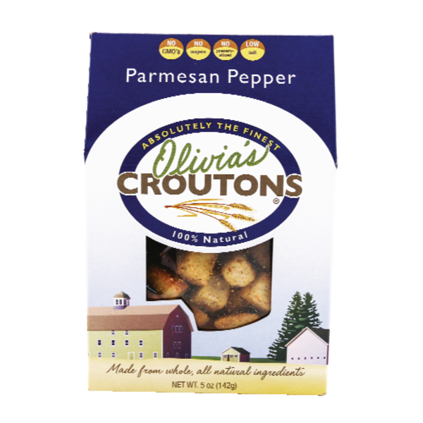 Olivia's Parmesan Pepper Croutons