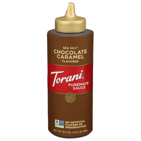 Torani Salted Chocolate Caramel Flavored Puremade Sauce