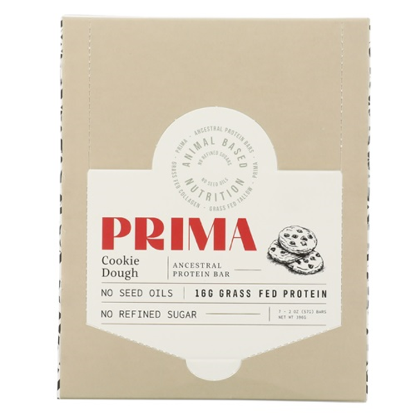 Prima Protein Cookie Dough Ancestral Protein Bar 7 Pack Case