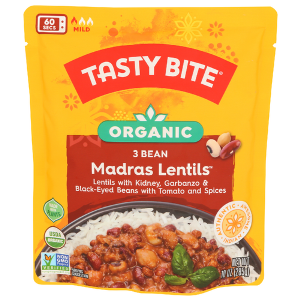 Tasty Bite Organic Three Bean Indian Madra Lentils