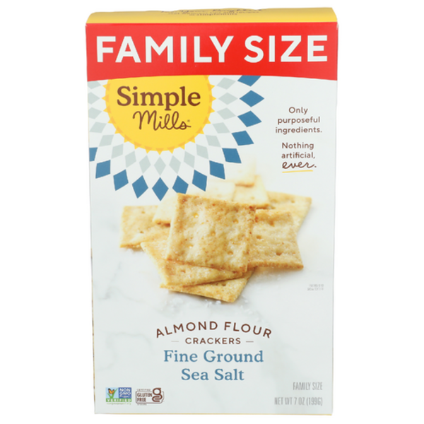 Simple Mills Family Size Fine Ground Sea Salt Almond Flour Crackers