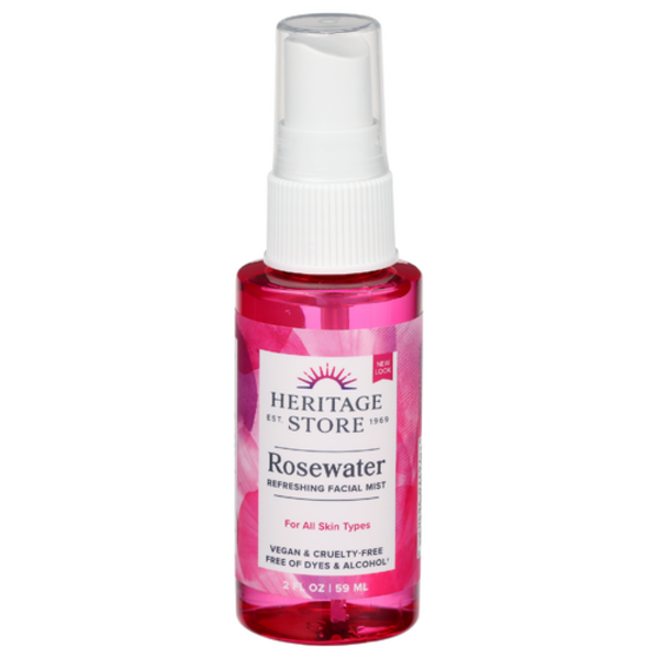 Heritage Store Rose Petals Travel Rosewater Facial Toner