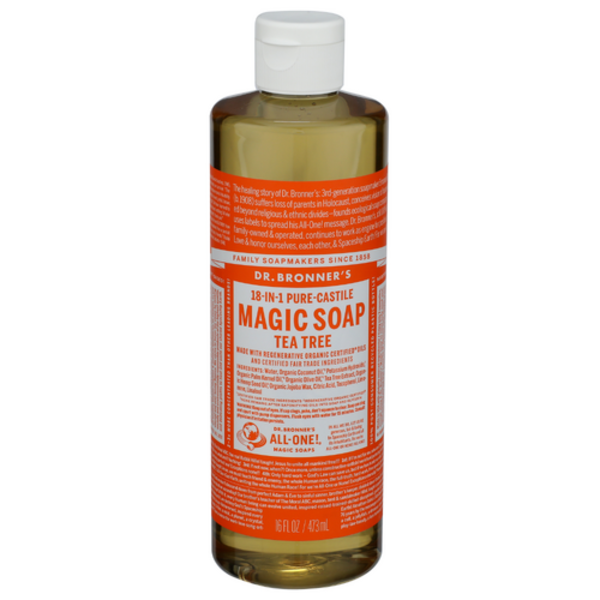 Dr. Bronner's 18-in-1 Hemp Tea Tree Pure-Castile Soap