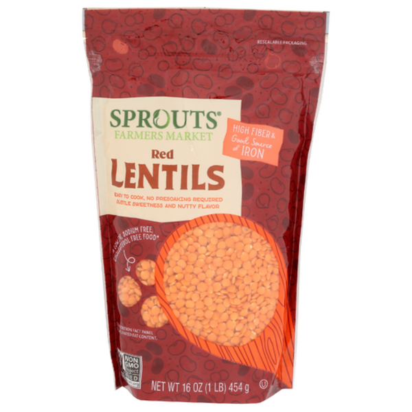 Sprouts Dry Red Lentil Beans
