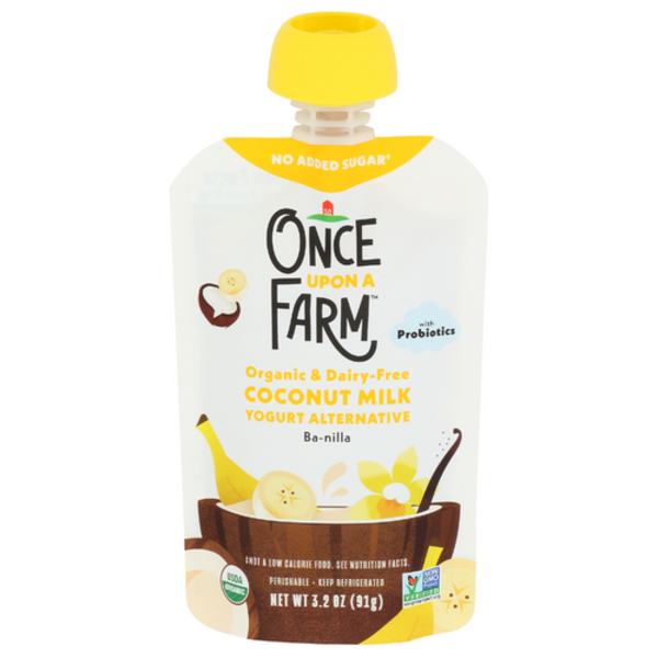 Once Upon A Farm Organic Ba-nilla Coconut Milk Yogurt Alternative