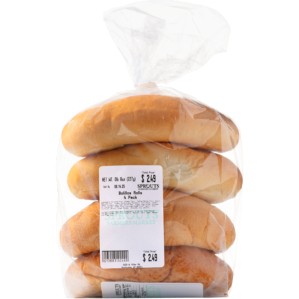 Sprouts Bolillos Rolls 4 Pack