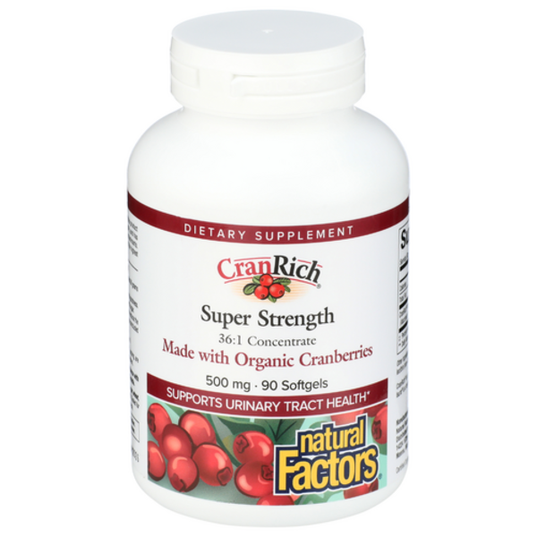Natural Factors CranRich Super Strength 500 MG