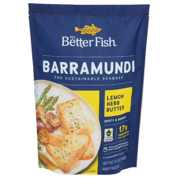 The Better Fish Barramundi Lemon Herb Butter Zesty & Bright