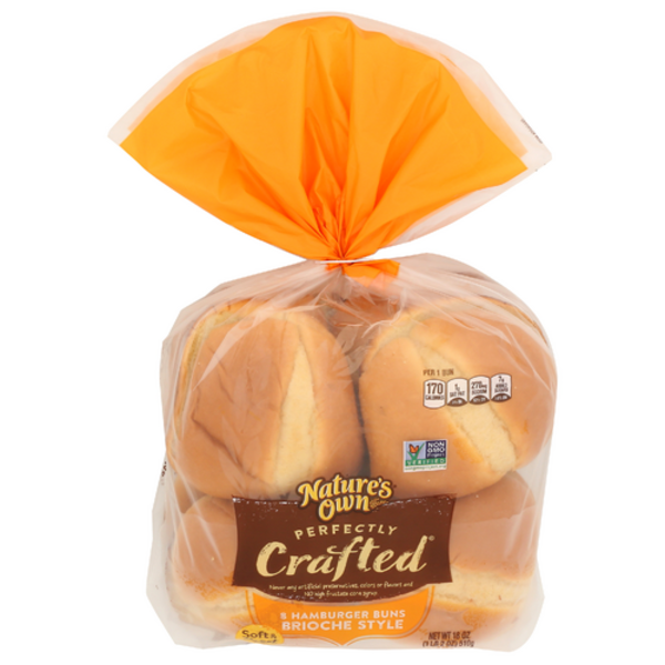 Nature's Own Perfectly Crafted Brioche Style Hamburger Buns 8 Pack
