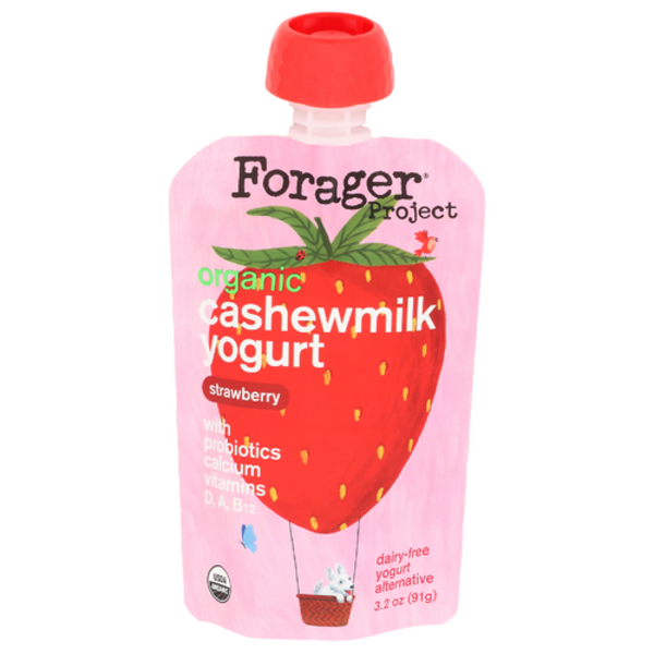 Forager Project Organic Strawberry Cashewmilk Yogurt Pouch