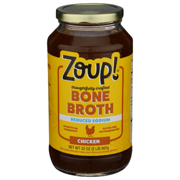 Zoup Fresh Soup Company Reduced Sodium Chicken Bone Broth