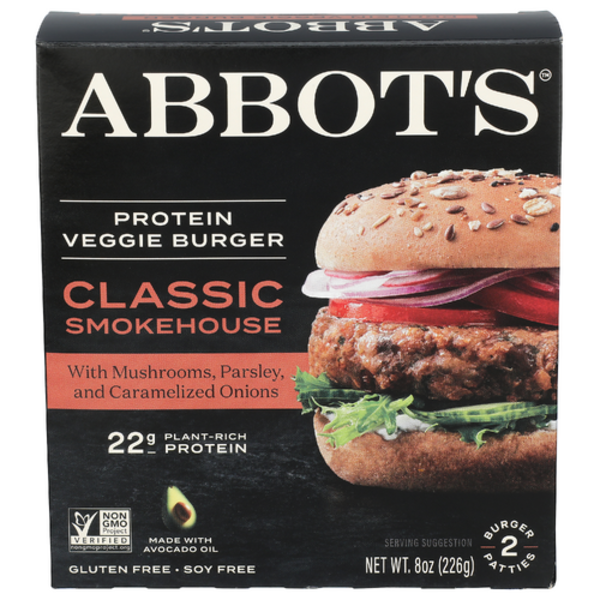 Abbot's Classic Smokehouse Protein Veggie Burger 2 Count