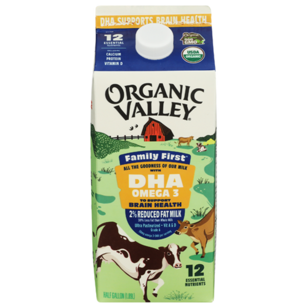 Organic Valley Organic DHA Omega 3 2% RF Milk