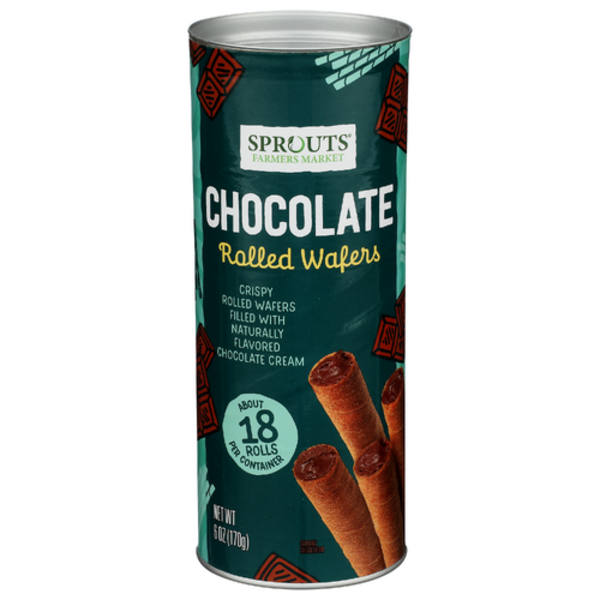 Sprouts Chocolate Rolled Wafers