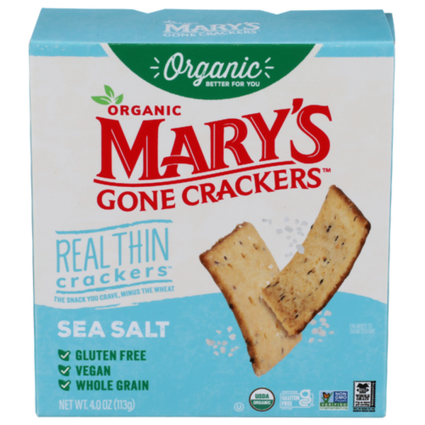 Mary's Gone Crackers Organic Sea Salt Real Thin Crackers