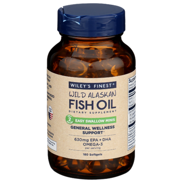 Wiley's Finest Wild Alaskan Fish Oil Easy Swallow Mini