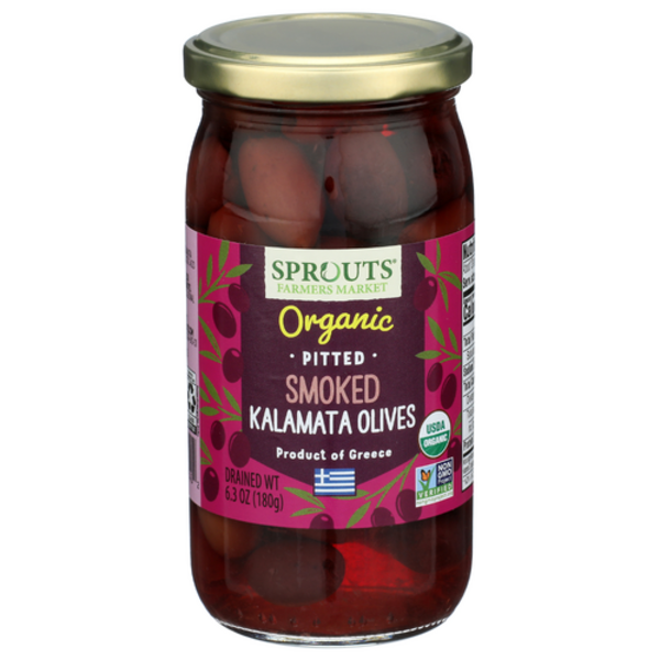 Sprouts Organic Smoked Pitted Kalamata Olives