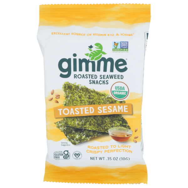 Gimme Health Foods Organic Sesame Roasted Seaweed Snacks