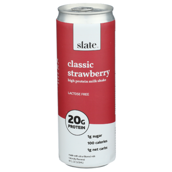 Slate Classic Strawberry High Protein Milk Shake