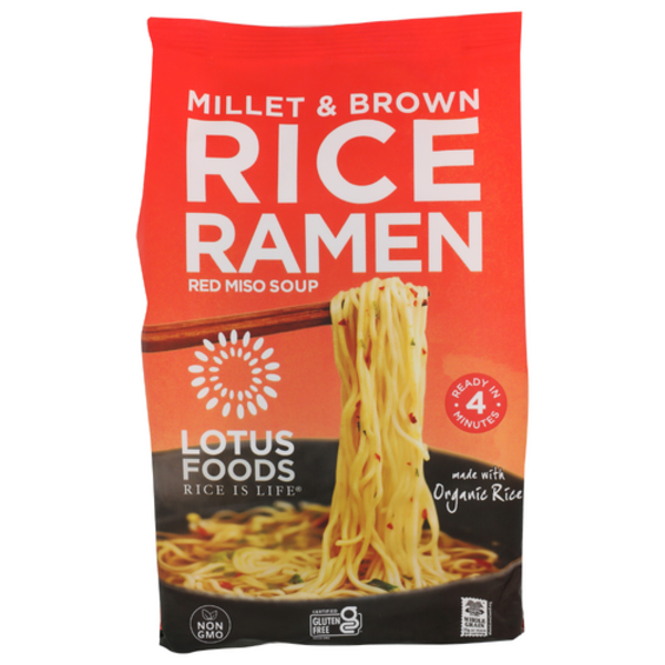 Lotus Foods Millet & Brown Rice Ramen Miso Soup