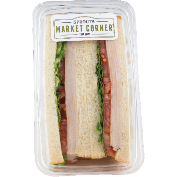Sprouts Turkey On White Bread Grab & Go Sandwich