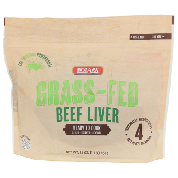 Skylark Frozen Grass-Fed Beef Liver