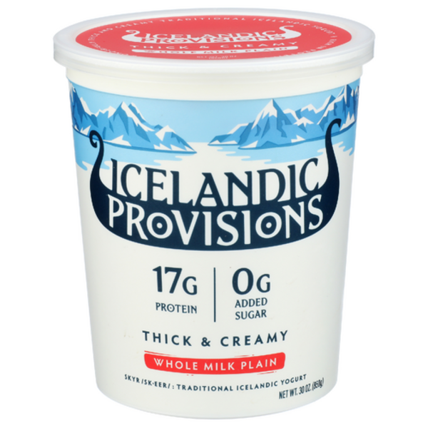 Icelandic Provisions Plain Whole Milk Thick & Creamy Skyr Icelandic Yogurt