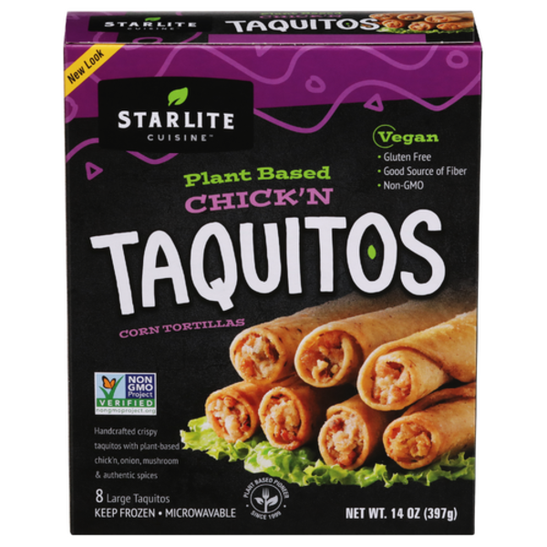 Starlite Plant Based Chick'n Style Taquitos
