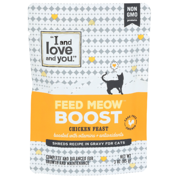 I And Love And You Chicken Feast Feed Meow Boost Cat Food