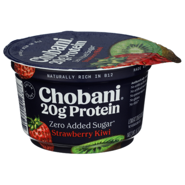 Chobani Strawberry Kiwi Zero Added Sugar 20G Protein Greek Yogurt