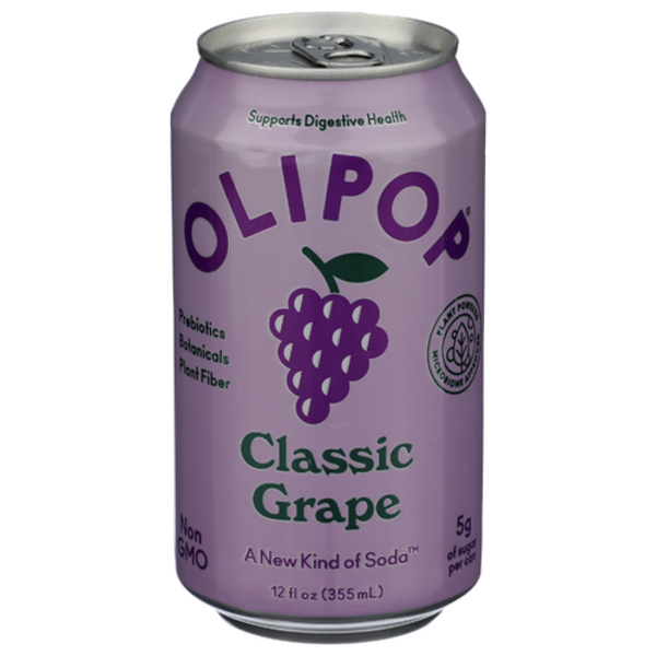 Olipop Classic Grape Prebiotic Sparkling Tonic