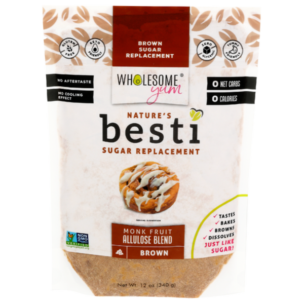 Wholesome Yum Besti Sugar Replacement - Brown Monk Fruit Allulose Blend
