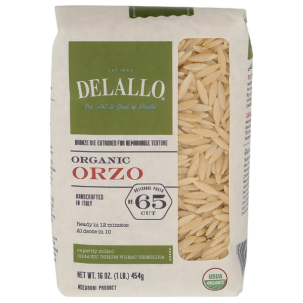 Delallo Organic Orzo Pasta Number 65