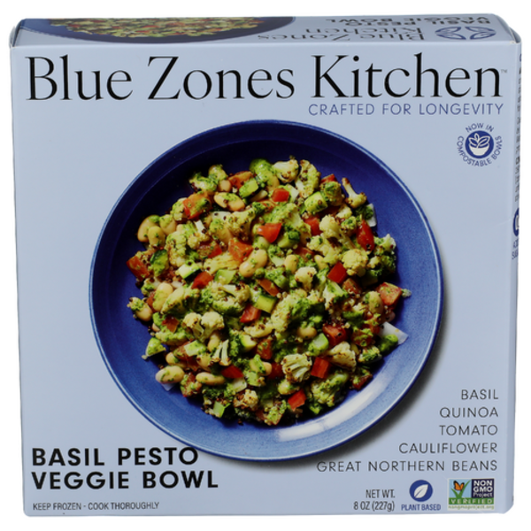 Blue Zones Kitchen Basil Pesto Veggie Bowl