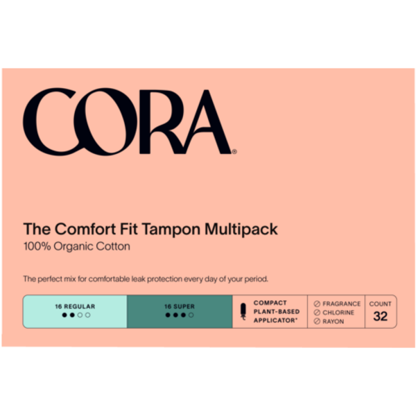 Cora Organic Cotton Multipack Tampons