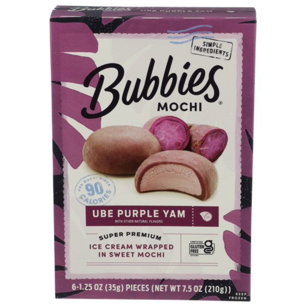 Bubbies Hawaii Ube Mochi 6 Pack