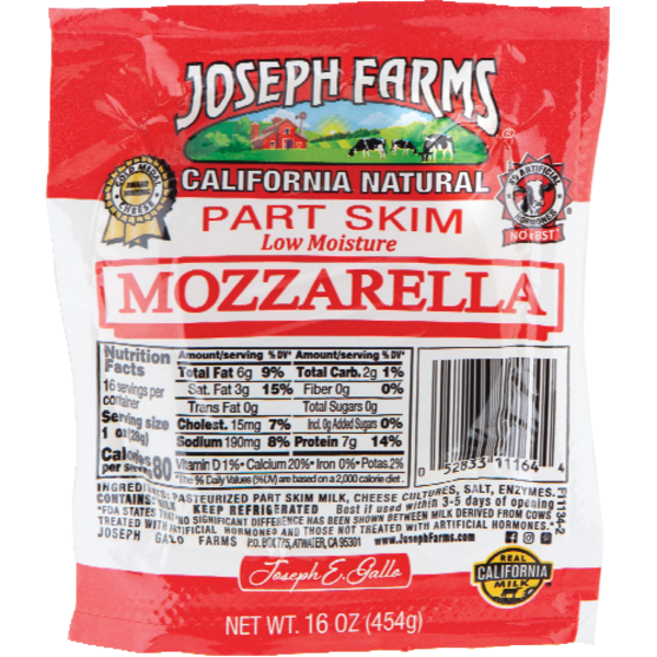 Joseph Farms Part Skim Mozzarella Ball