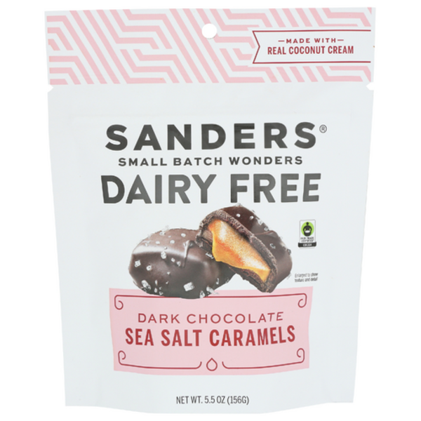 Sanders Fine Chocolates Dairy Free Dark Chocolate Sea Salt Caramels